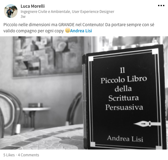 andrea lisi copywriter scrittura persuasiva esempi