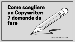 come scegliere un copywriter