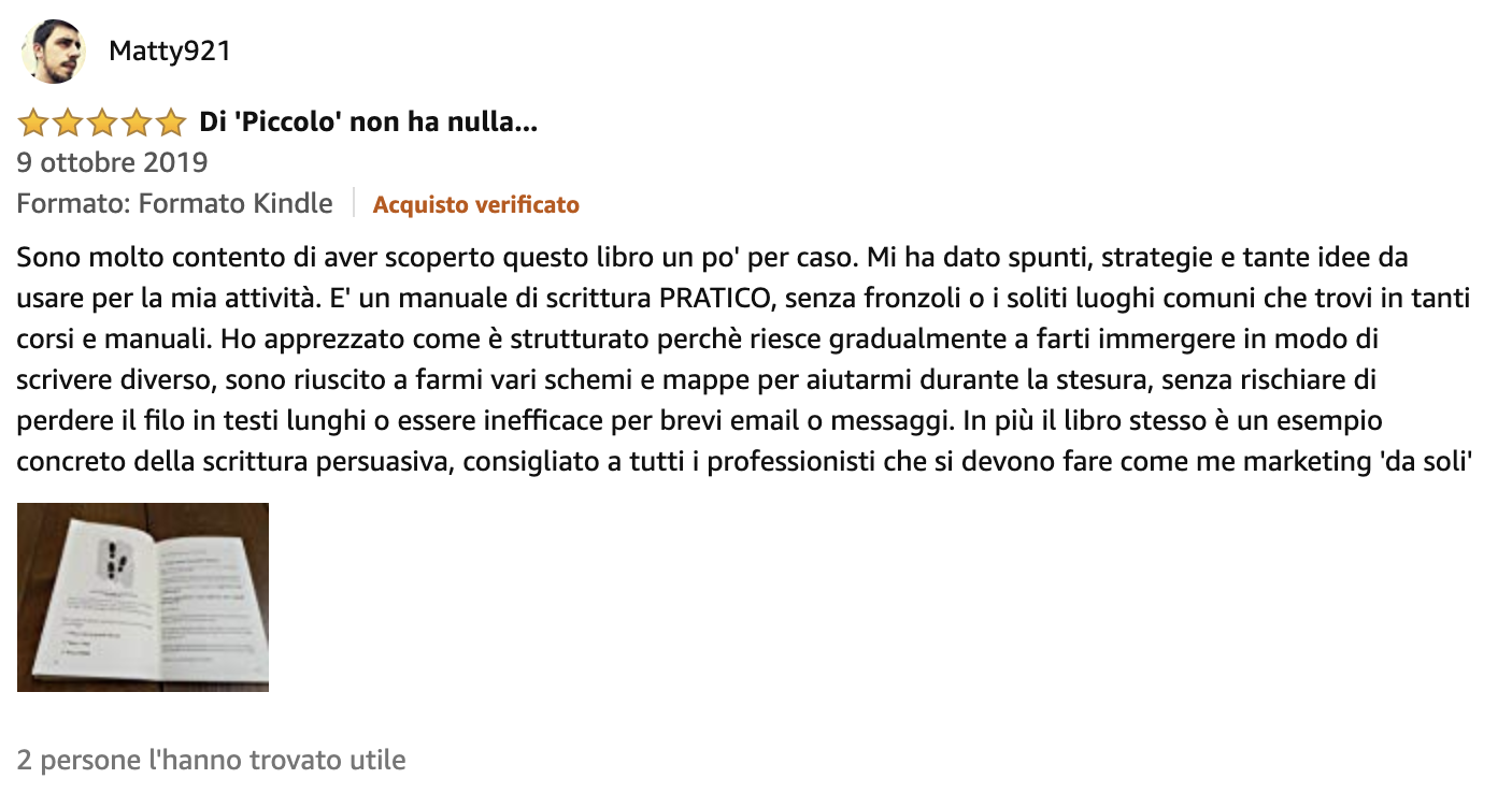 andrea lisi "piccolo libro della scrittura persuasiva" opinioni