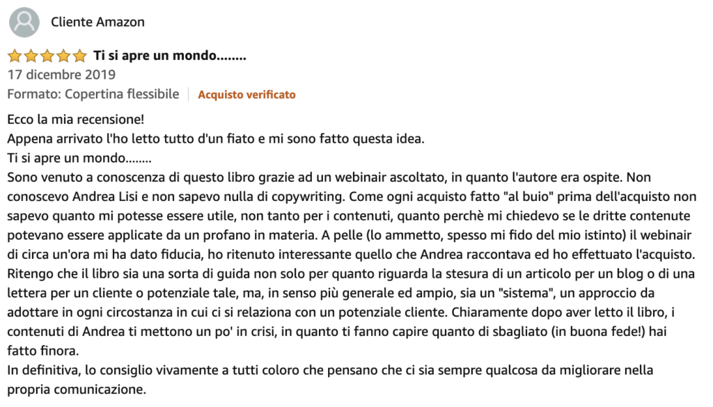 recensione del piccolo libro della scrittura persuasiva di andrea lisi