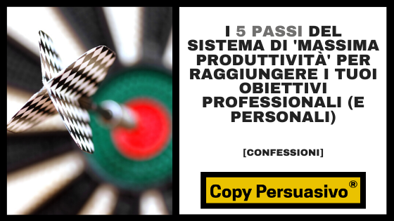 copy persuasivo podcast - massima produttività - obiettivi