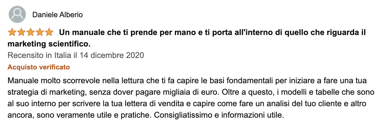 recensione sfornaclienti daniele alberio copy persuasivo andrea lisi manuale copywriting per professionisti e microimprese acquisizione clienti