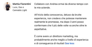 mattia fiorentini parla di andrea lisi di copy persuasivo srl (recensioni, opinioni)