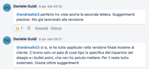 revisione testi copy persuasivo opinioni testimonianze