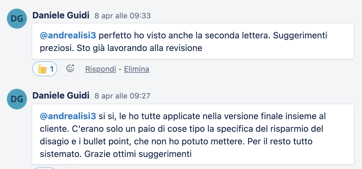 revisione testi copy persuasivo opinioni testimonianze