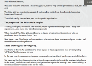 Atlas 400 membership Sales Page - testi persuasivi esempi