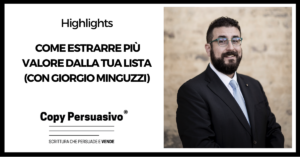 Come estrarre più valore dalla tua lista (con Giorgio Minguzzi) - crm, crm strategia, funnel, giorgio minguzzi, merita business podcast, meritabiz, strategia funnel