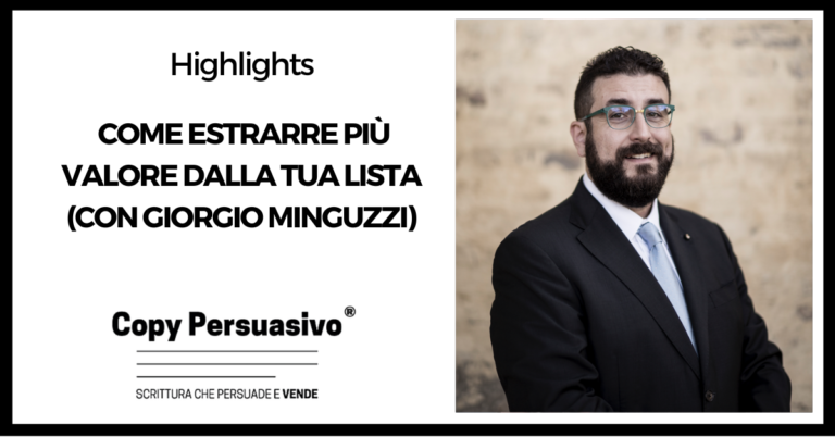 Come estrarre più valore dalla tua lista (con Giorgio Minguzzi) - crm, crm strategia, funnel, giorgio minguzzi, merita business podcast, meritabiz, strategia funnel