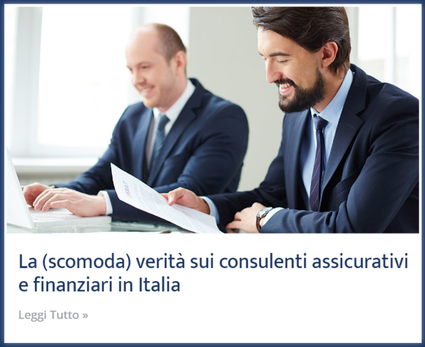 La scomoda verità sui consulenti assicurativi