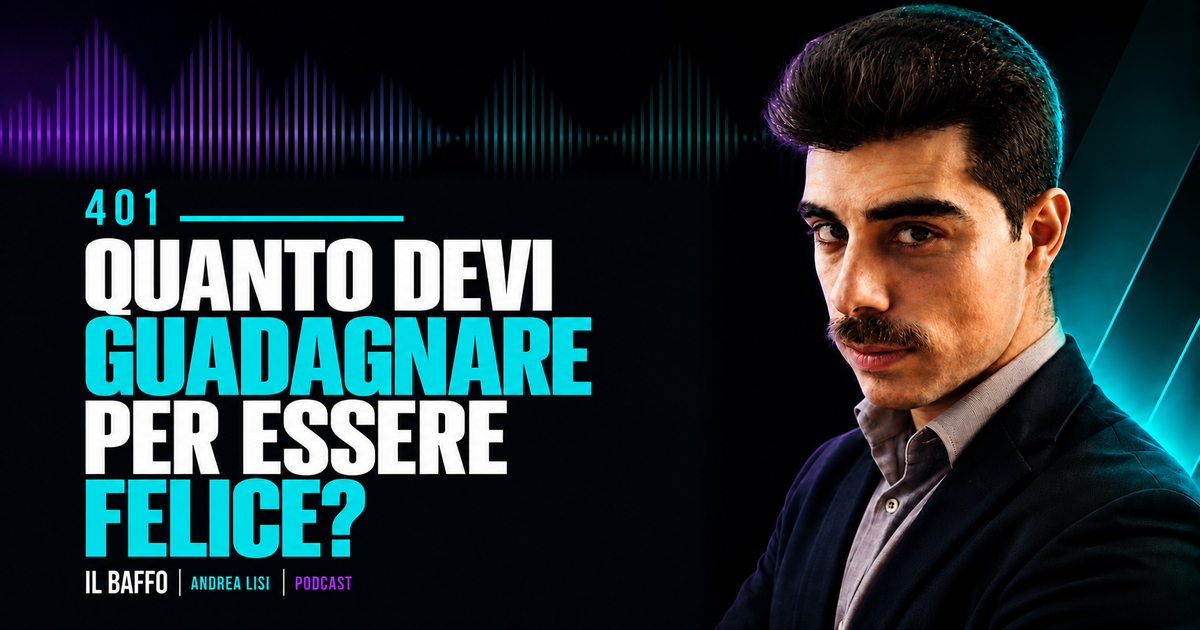 Andrea lisi nella nuova puntata podcast parla di reddito medio rapportato con il benessere