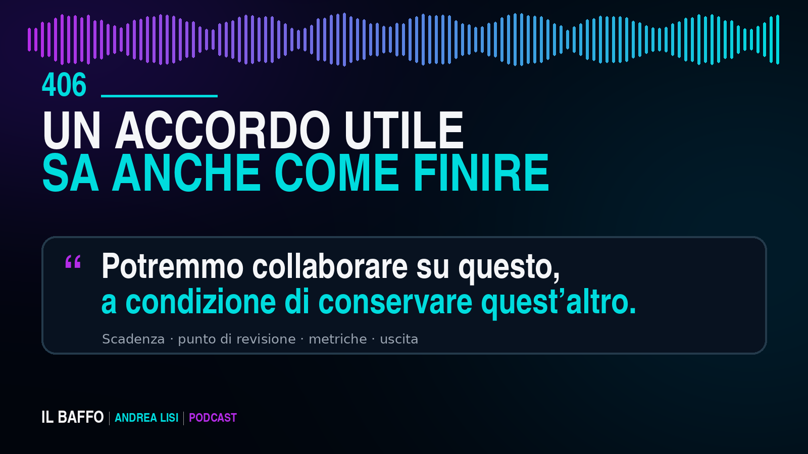 Come definire una collaborazione limitata e reversibile